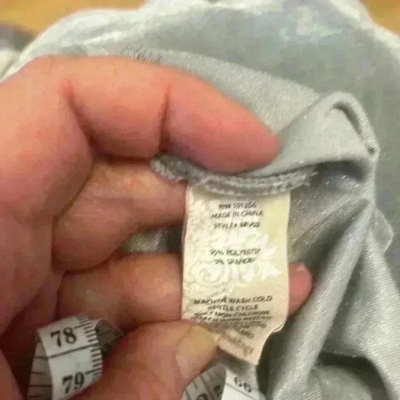 Soft Surroundings long sleeve velvet Velour women’s shirt - Picture 4 of 9